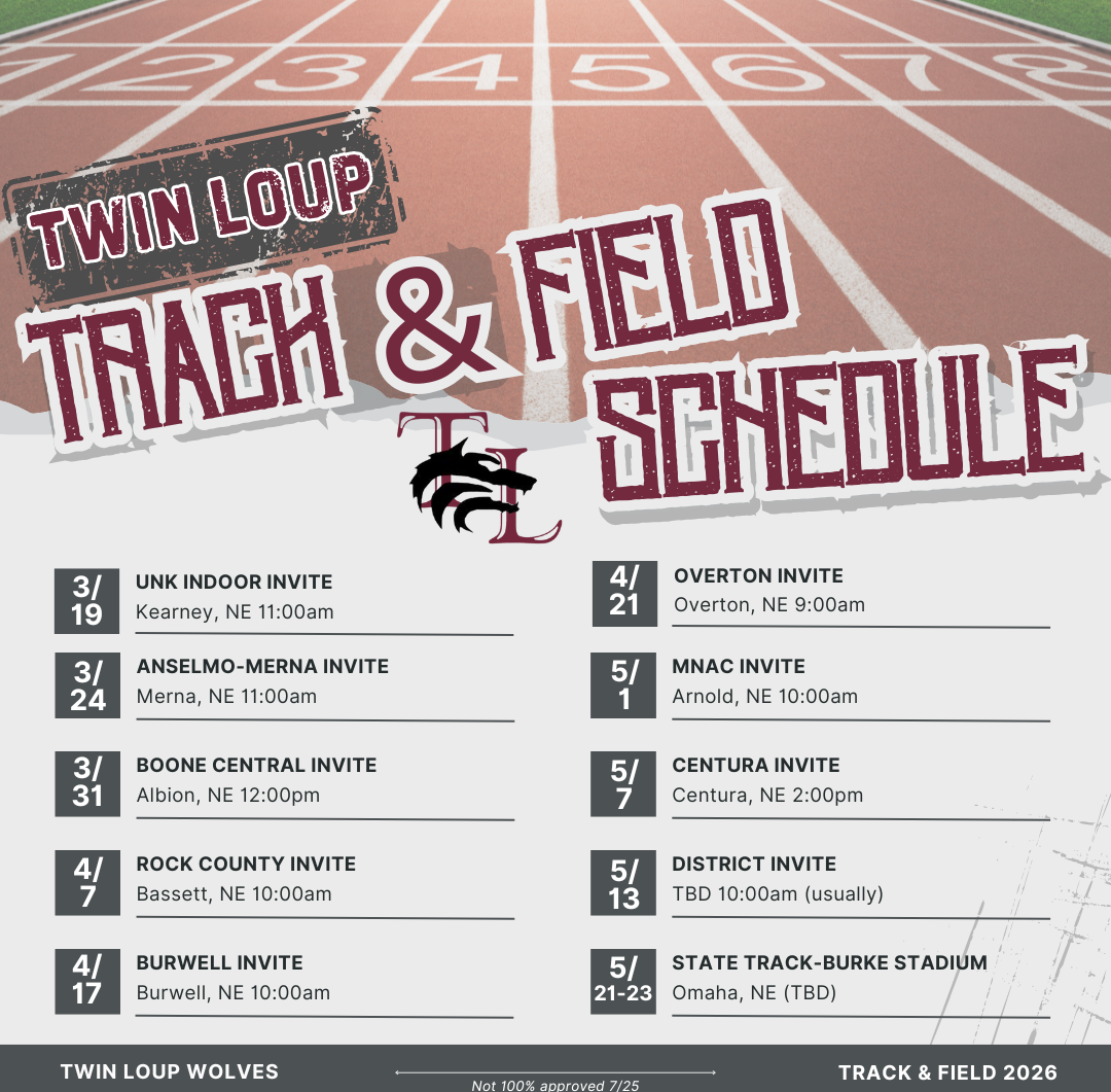 2025 Track and Field Schedule